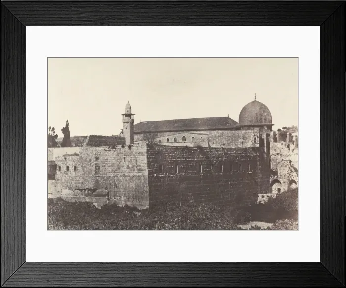Framed Print : Jerusalem, Enceinte du Temple, Face sud de l angle Sud-Est, 1854 Framed Print : Jerusalem, Enceinte du Temple, Face sud de l angle Sud-Est, 1854