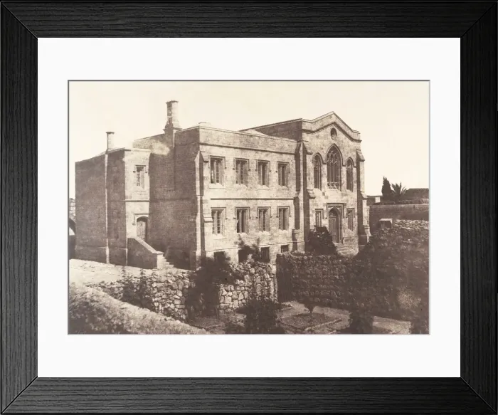 Framed Print : Jerusalem, Chapelle anglaise, 1854. Creator: Auguste Salzmann Framed Print : Jerusalem, Chapelle anglaise, 1854. Creator: Auguste Salzmann