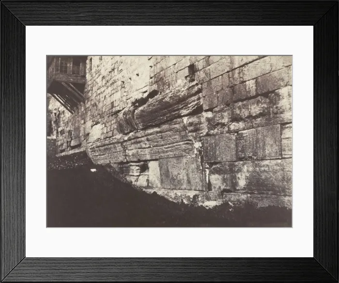 Framed Print : Jerusalem, Enceinte du Temple, Arche du Pont Salomonien qui reliait Moria à Framed Print : Jerusalem, Enceinte du Temple, Arche du Pont Salomonien qui reliait Moria à
