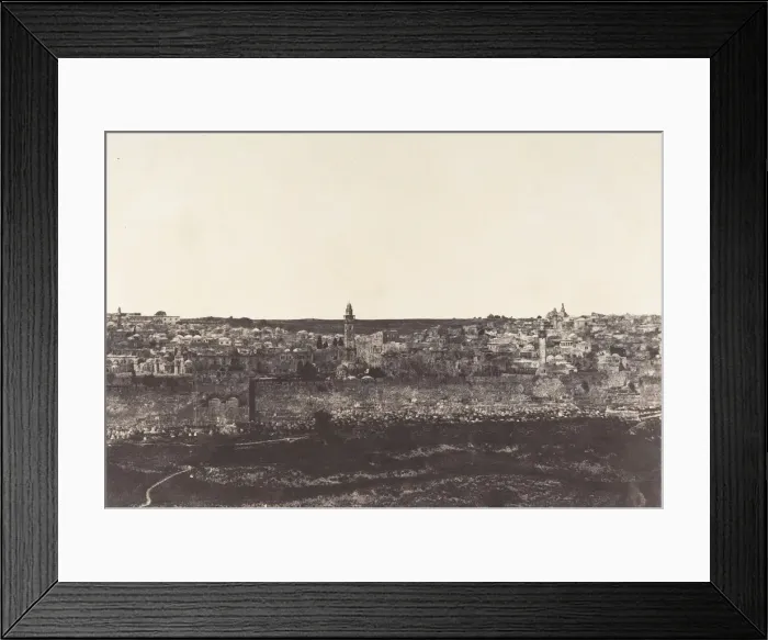 Framed Print : Jerusalem, Enceinte du Temple, Vue generale de la face Est, Pl. 3, 1854 Framed Print : Jerusalem, Enceinte du Temple, Vue generale de la face Est, Pl. 3, 1854