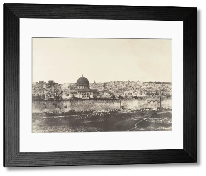 Framed Print : Jerusalem, Enceinte du Temple, Vue generale de la face Est, Pl. 2, 1854