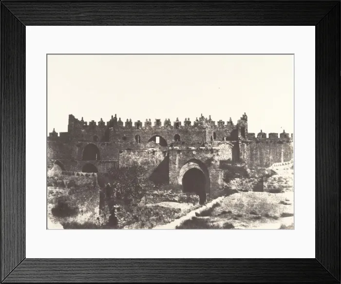 Framed Print : Jerusalem, Porte de Damas, Interieur, 1854. Creator: Auguste Salzmann Framed Print : Jerusalem, Porte de Damas, Interieur, 1854. Creator: Auguste Salzmann
