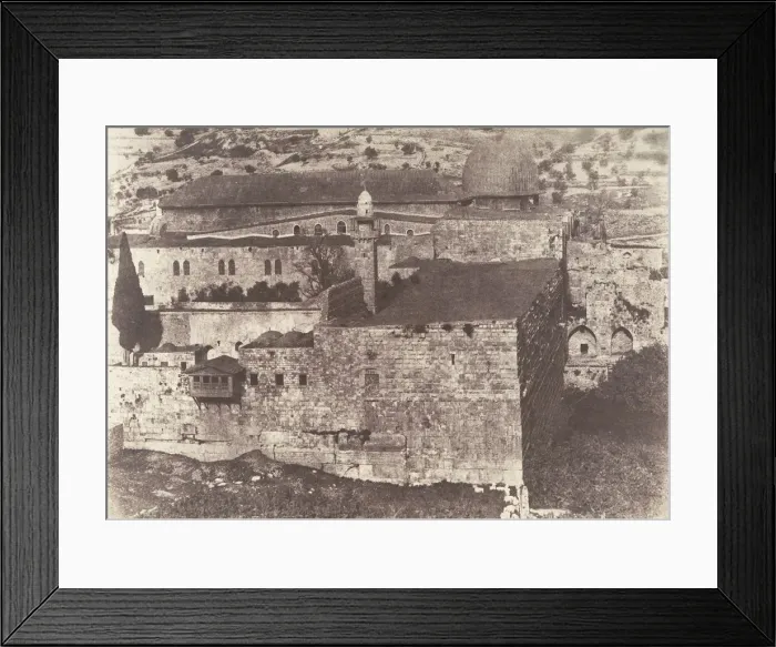 Framed Print : Jerusalem, Enceinte du Temple, Mosquee El-Aksa, angle Sud-Ouest, 1854 Framed Print : Jerusalem, Enceinte du Temple, Mosquee El-Aksa, angle Sud-Ouest, 1854