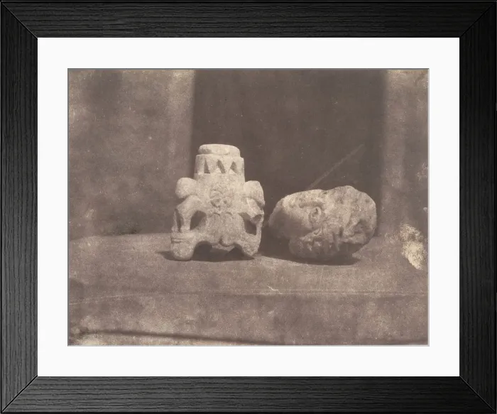Framed Print : Jerusalem, Fragments judaique et romain, 1854. Creator: Auguste Salzmann Framed Print : Jerusalem, Fragments judaique et romain, 1854. Creator: Auguste Salzmann