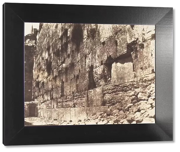 Jerusalem, Enceinte du Temple, Cote Ouest, Heit-el-Morharby, 1854