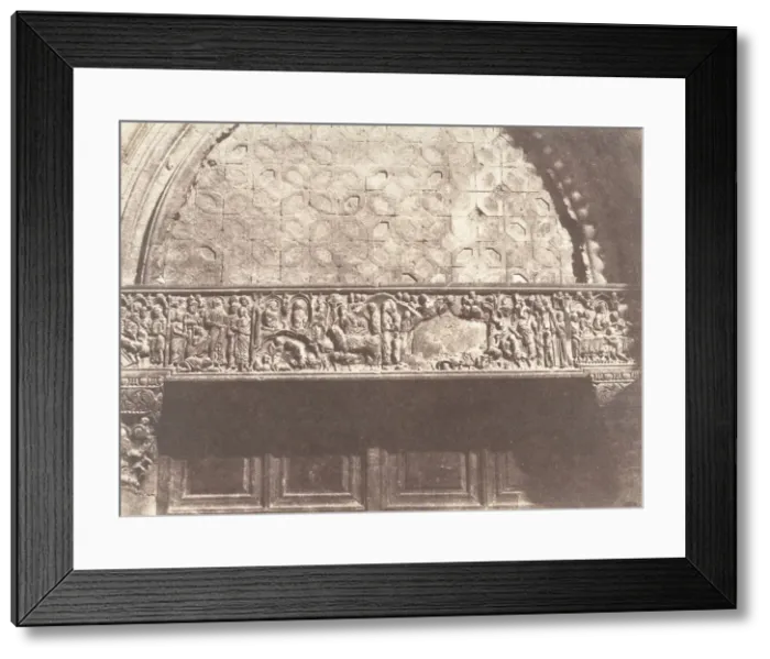 Framed Print : Jerusalem, Saint-Sepulcre, Bas-relief (porte d entree), 1854 Framed Print : Jerusalem, Saint-Sepulcre, Bas-relief (porte d entree), 1854
