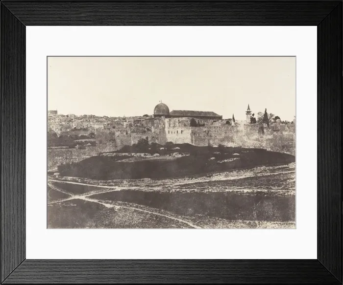 Framed Print : Jerusalem, Enceinte du Temple, Vue generale de la face Sud 1, 1854 Framed Print : Jerusalem, Enceinte du Temple, Vue generale de la face Sud 1, 1854