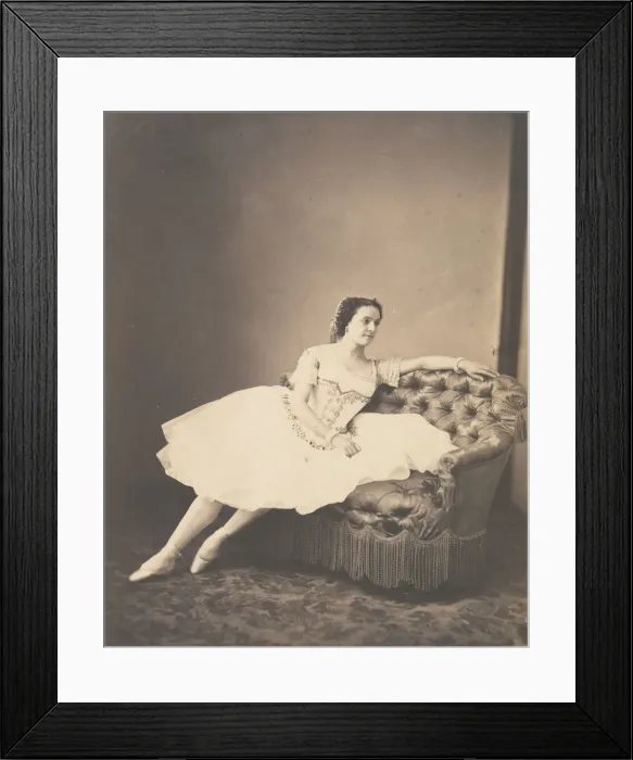 Framed Print : Caroline Rosati, ca. 1860. Creator: Andre-Adolphe-Eugene Disderi Framed Print : Caroline Rosati, ca. 1860. Creator: Andre-Adolphe-Eugene Disderi