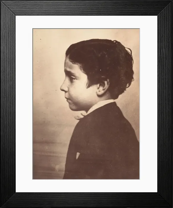 Framed Print : [Profile of the Prince Imperial], 1863. Creator: Andre-Adolphe-Eugene Disdé