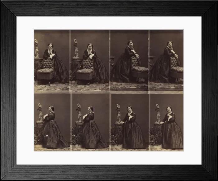 Framed Print : Berthe, January 22, 1862-April 1862. Creator: Andre-Adolphe-Eugene Disderi Framed Print : Berthe, January 22, 1862-April 1862. Creator: Andre-Adolphe-Eugene Disderi