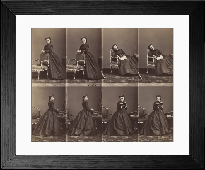 Framed Print : Leontine Walter, 1863. Creator: Andre-Adolphe-Eugene Disderi Framed Print : Leontine Walter, 1863. Creator: Andre-Adolphe-Eugene Disderi