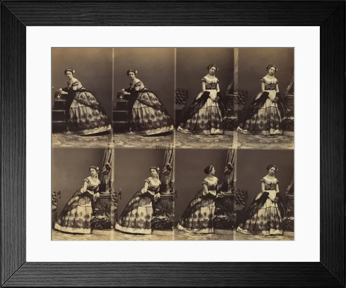Framed Print : Clara Silvois, 1861. Creator: Andre-Adolphe-Eugene Disderi Framed Print : Clara Silvois, 1861. Creator: Andre-Adolphe-Eugene Disderi