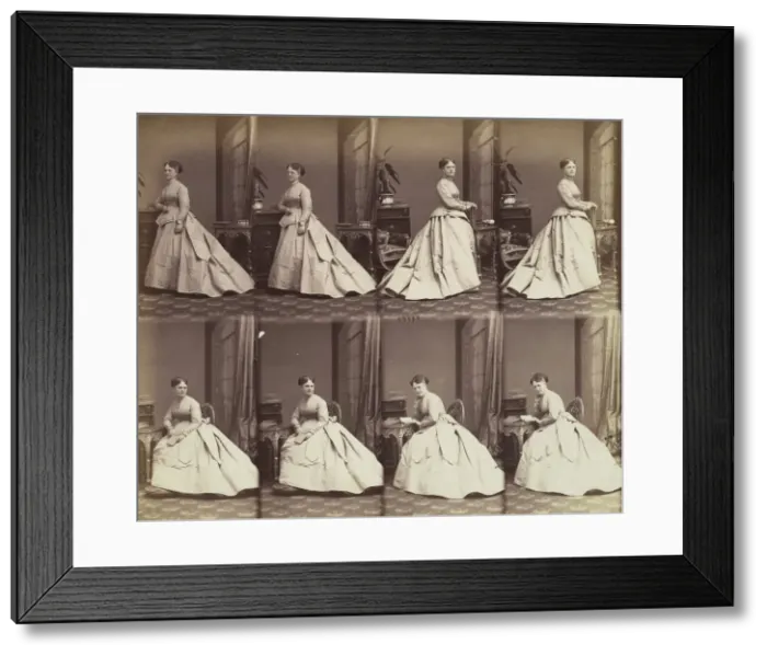 Framed Print : Esther David, 1866. Creator: Andre-Adolphe-Eugene Disderi Framed Print : Esther David, 1866. Creator: Andre-Adolphe-Eugene Disderi