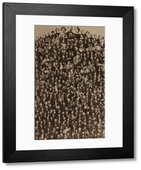 Framed Print : The Imperial Court of Napoleon III, ca. 1866, printed 1940s Framed Print : The Imperial Court of Napoleon III, ca. 1866, printed 1940s