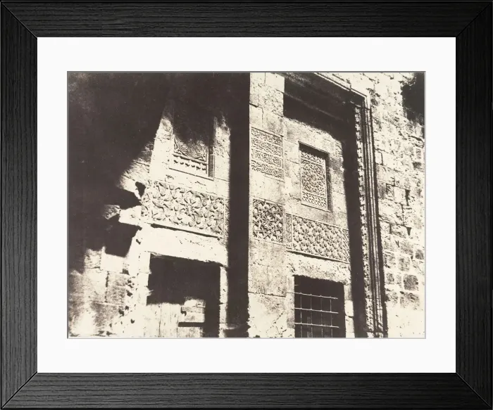 Framed Print : Jerusalem, Ornements arabes, 1854. Creator: Auguste Salzmann Framed Print : Jerusalem, Ornements arabes, 1854. Creator: Auguste Salzmann
