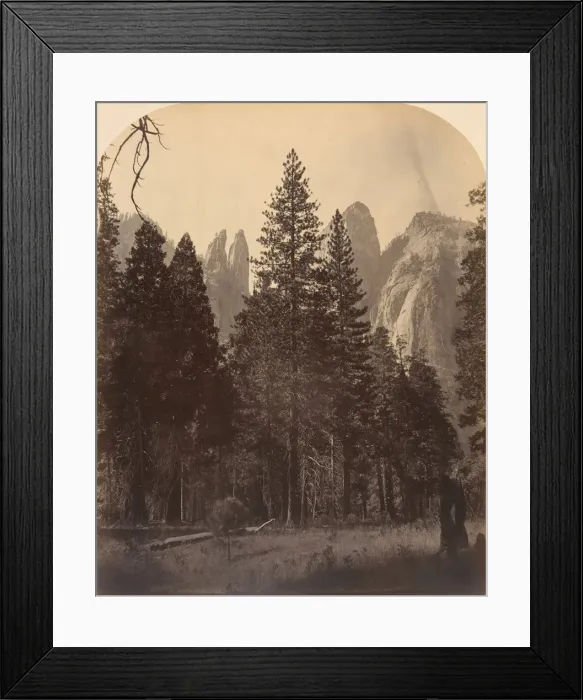 Framed Print : Cathedral Towers, 1861. Creator: Carleton Emmons Watkins Framed Print : Cathedral Towers, 1861. Creator: Carleton Emmons Watkins