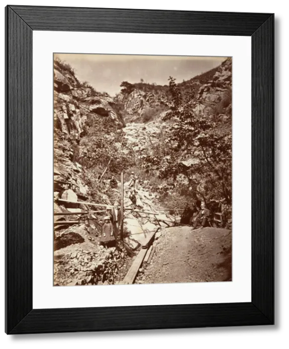 Framed Print : Hot Sulphur Springs, Santa Barbara, 1876, printed ca. 1876 Framed Print : Hot Sulphur Springs, Santa Barbara, 1876, printed ca. 1876