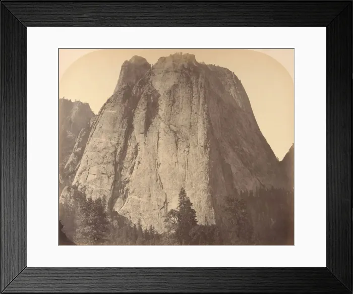 Framed Print : Cathedral Rock, 1861. Creator: Carleton Emmons Watkins Framed Print : Cathedral Rock, 1861. Creator: Carleton Emmons Watkins