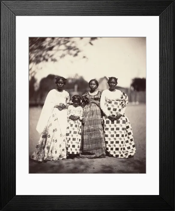 Framed Print : Femmes Betsimisaraka, Madagascar, 1863. Creator: Desire Charnay Framed Print : Femmes Betsimisaraka, Madagascar, 1863. Creator: Desire Charnay