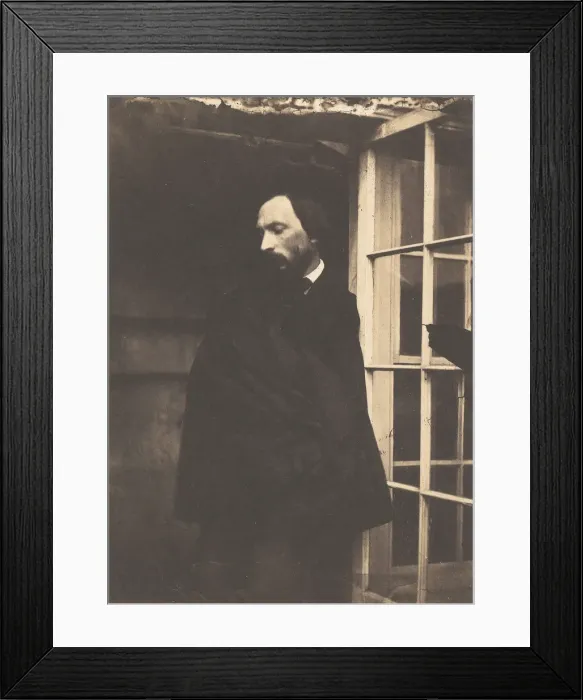 Framed Print : [Auguste Vacquerie at Marine Terrace], 1855. Creators: Charles Hugo, Auguste Vacquerie