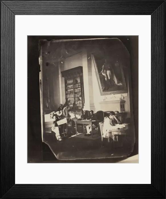 Framed Print : Asile imperiale de Vincennes: la bibliotheque, 1858-59 Framed Print : Asile imperiale de Vincennes: la bibliotheque, 1858-59