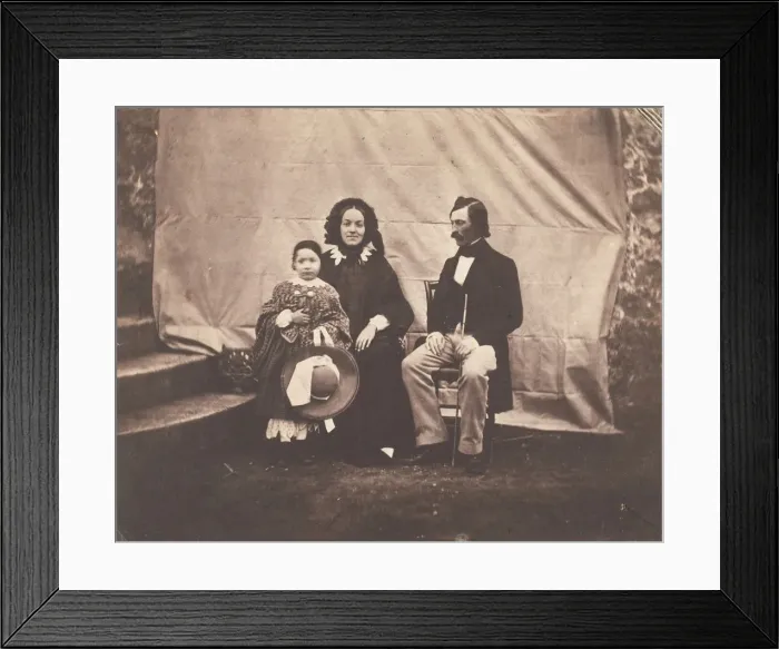 Framed Print : [Family Group], 1854. Creator: Charles Negre