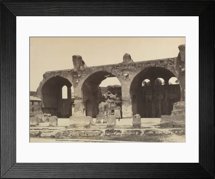 Framed Print : [Basilica of Maxentius and Constantine, Rome], ca. 1861. Creator: Auguste-Rosalie Bisson