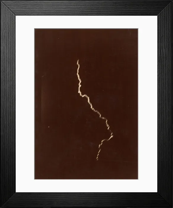 Framed Print : [Spiral of Lightning in a Thunderstorm], May 12, 1886. Creator: Charles Moussette