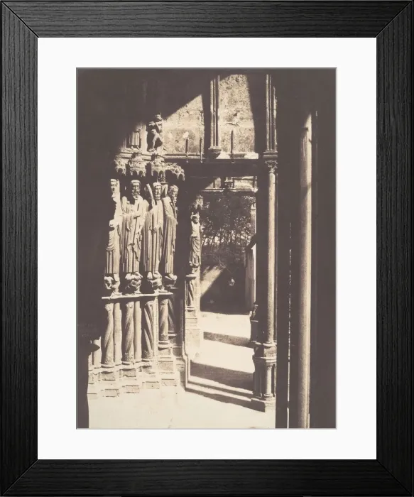 Framed Print : [South Portal, Chartres Cathedral], 1854. Creator: Charles Marville