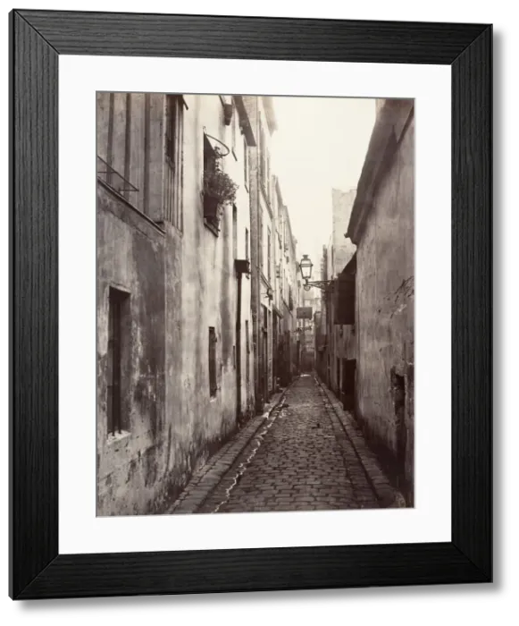 Framed Print : Impasse Briare (de la Cite Coquenard), 1860s. Creator: Charles Marville Framed Print : Impasse Briare (de la Cite Coquenard), 1860s. Creator: Charles Marville