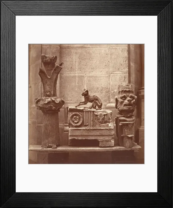Framed Print : Le Chat Momifie (trouve dans les fouilles de Saint-Germain-en-Laye), ca. 1862