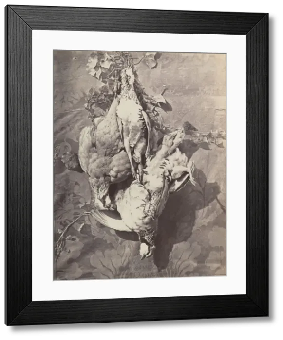 Framed Print : [Still Life with Game Birds], 1859. Creator: Charles Negre