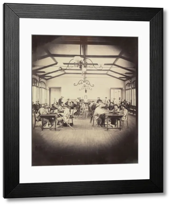 Framed Print : Asile imperial de Vincennes, salle de jeu, 1858-59. Creator: Charles Negre Framed Print : Asile imperial de Vincennes, salle de jeu, 1858-59. Creator: Charles Negre