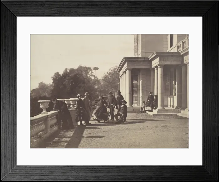 Framed Print : [Lord Brougham and his Family, Cannes], 1862. Creator: Charles Negre