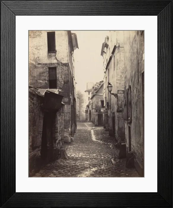 Framed Print : Rue Traversine (from the Rue d Arras), ca. 1868. Creator: Charles Marville Framed Print : Rue Traversine (from the Rue d Arras), ca. 1868. Creator: Charles Marville