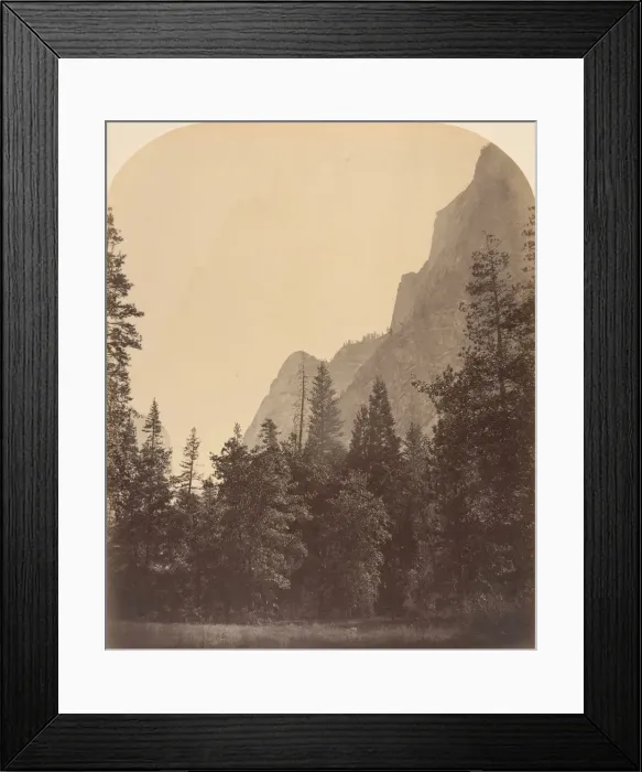 Framed Print : Outline View of the Half Dome, 4967 Feet, 1861. Creator: Carleton Emmons Watkins Framed Print : Outline View of the Half Dome, 4967 Feet, 1861. Creator: Carleton Emmons Watkins