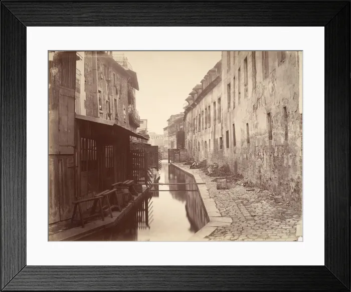 Framed Print : La Bievre, ca. 1865. Creator: Charles Marville Framed Print : La Bievre, ca. 1865. Creator: Charles Marville
