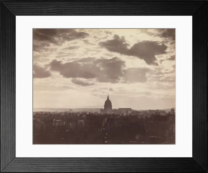 Framed Print : [Cloud Study over Paris], 1850s. Creator: Charles Marville