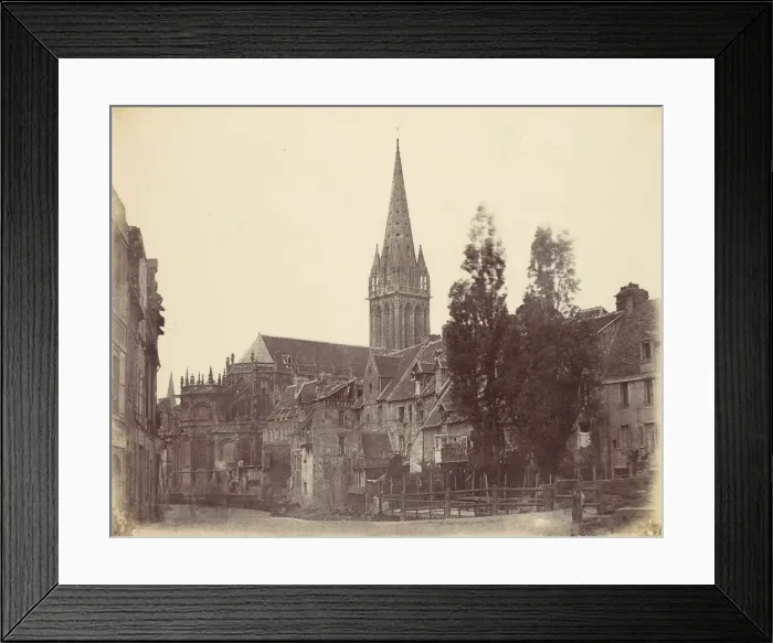 Framed Print : St. Pierre, Caen, 1856. Creator: Alfred Capel-Cure Framed Print : St. Pierre, Caen, 1856. Creator: Alfred Capel-Cure