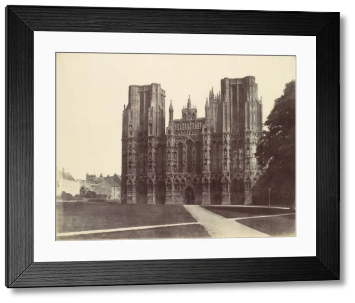 Framed Print : West Front, Wells, 1857. Creator: Alfred Capel-Cure Framed Print : West Front, Wells, 1857. Creator: Alfred Capel-Cure