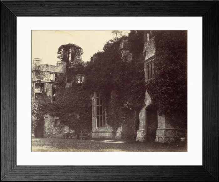 Framed Print : Green Court, Raglan, 1858. Creator: Alfred Capel-Cure Framed Print : Green Court, Raglan, 1858. Creator: Alfred Capel-Cure