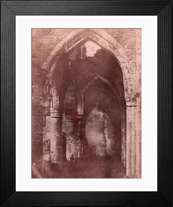 Framed Print : Ruines gothiques, 1850-53. Creator: A. Fays Framed Print : Ruines gothiques, 1850-53. Creator: A. Fays