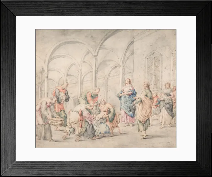 Framed Print : The Circumcision, 1611-74. Creator: Leonard Bramer Framed Print : The Circumcision, 1611-74. Creator: Leonard Bramer