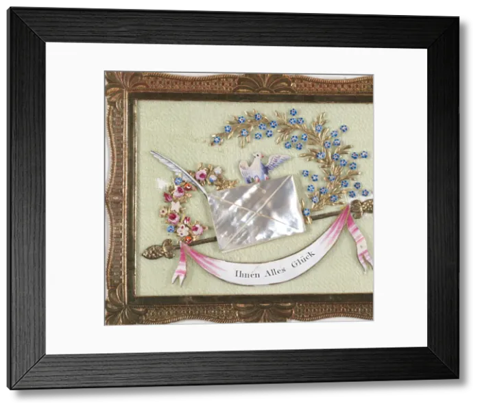 Framed Print : Greeting Card... 1810. Creator: Johannes Endletzberger Framed Print : Greeting Card... 1810. Creator: Johannes Endletzberger