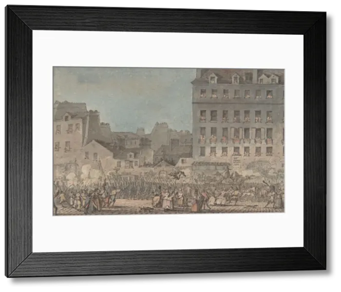 Framed Print : Louis XVI Entering Paris, October 6, 1789, 1789. Creator: Jacques Francois Joseph Swebach Framed Print : Louis XVI Entering Paris, October 6, 1789, 1789. Creator: Jacques Francois Joseph Swebach
