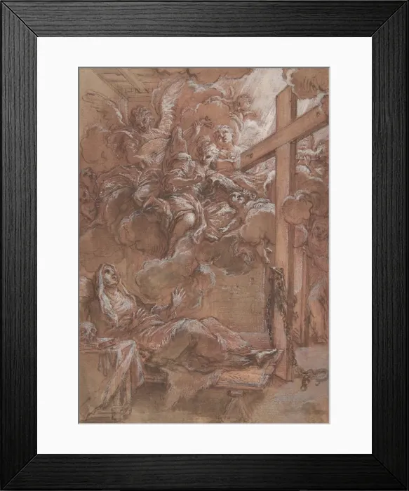 Framed Print : The Ecstacy of the Blessed Giacinta Marescotti, ca. 1675-1714. Creator: Giuseppe Passeri Framed Print : The Ecstacy of the Blessed Giacinta Marescotti, ca. 1675-1714. Creator: Giuseppe Passeri