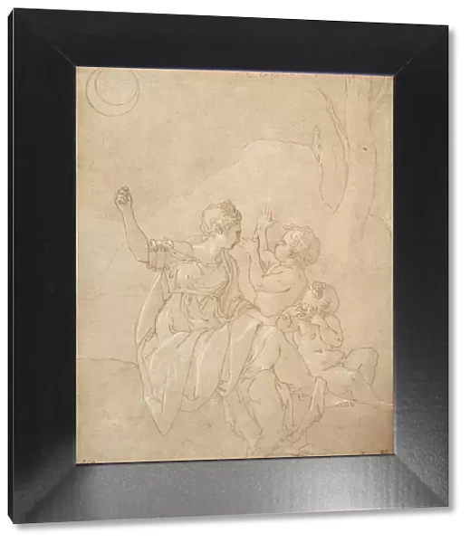 Classical Female Figure (Diana or Venus) with Two Infants, ca. 1539-42