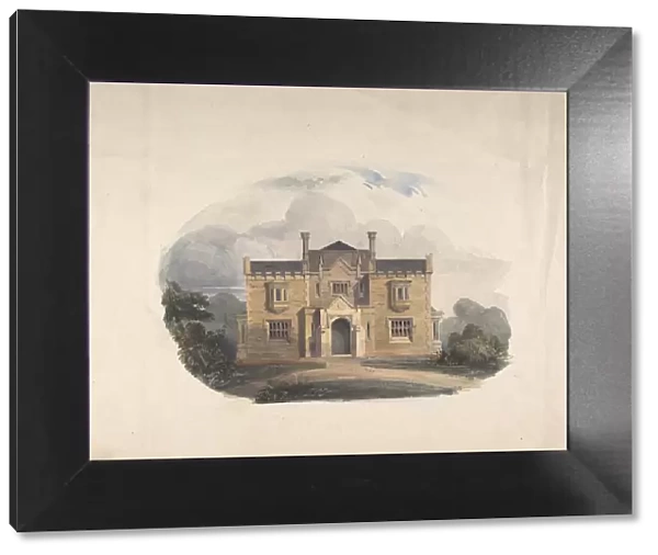 Design for a Tudoresque Villa, Elevation, 19th century. Creator: Anon