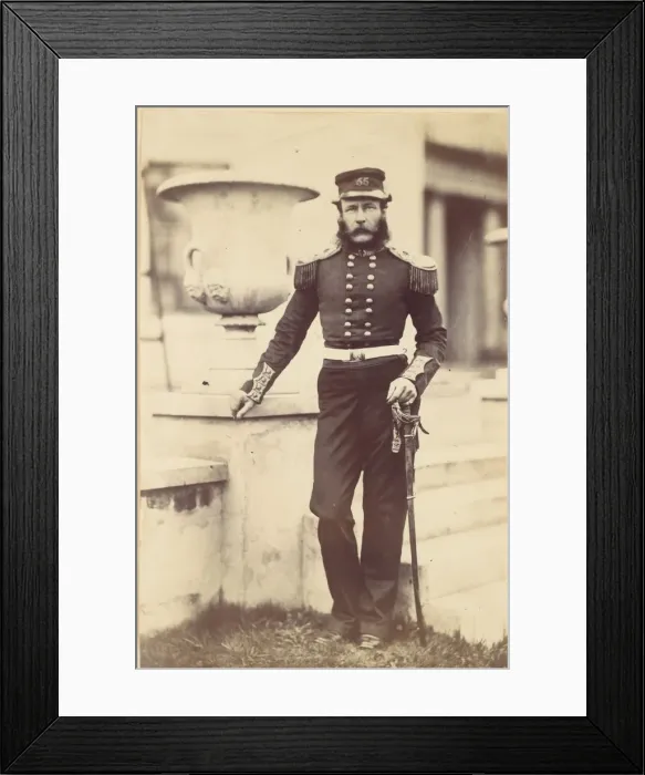 Framed Print : Brevet Lieutenant Colonel Cure, 1856. Creator: Alfred Capel-Cure Framed Print : Brevet Lieutenant Colonel Cure, 1856. Creator: Alfred Capel-Cure