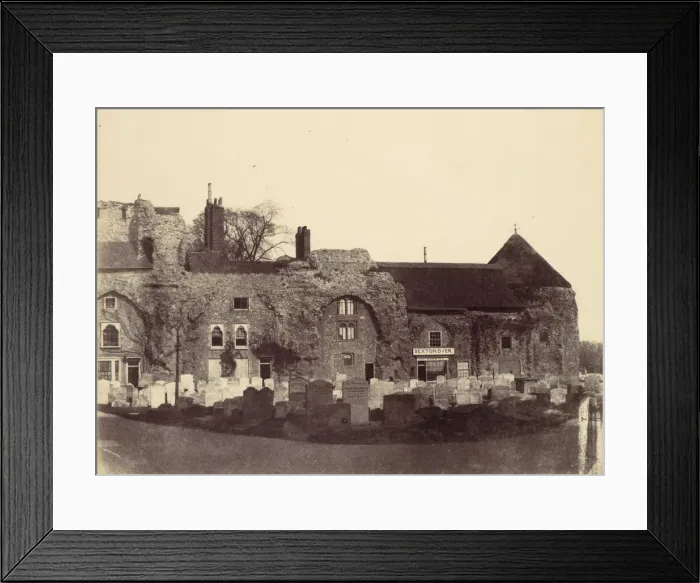 Framed Print : Conventual Buildings, Bury, 1858. Creator: Alfred Capel-Cure Framed Print : Conventual Buildings, Bury, 1858. Creator: Alfred Capel-Cure